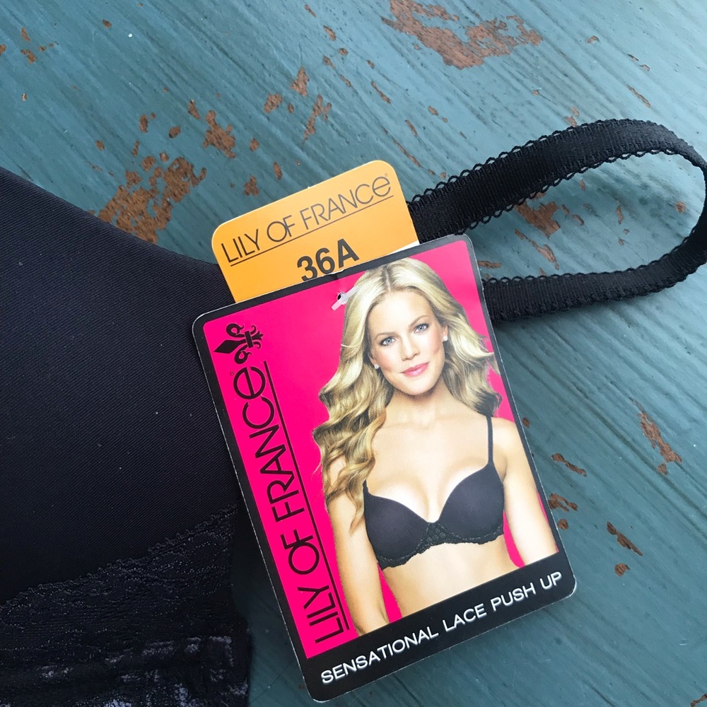 Brand New Lily of France 36A Pushup Bra